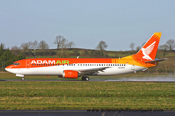 Adam Air Boeing 737-4Y0 N239CT at Shannon (2006)