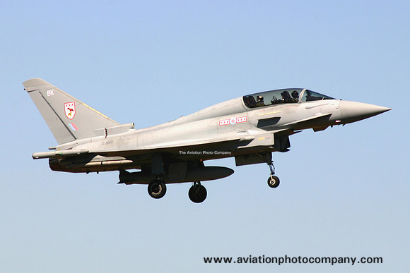 RAF 29 Squadron BAE Typhoon T.1 ZJ812/BK at RAF Coningsby (2006)
