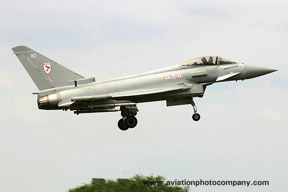RAF 29 Squadron BAE Typhoon F.2 ZJ911/BZ at RAF Coningsby (2006)