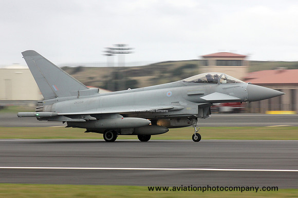 RAF BAE Typhoon FGR.4 ZK333 at Lajes (2017)