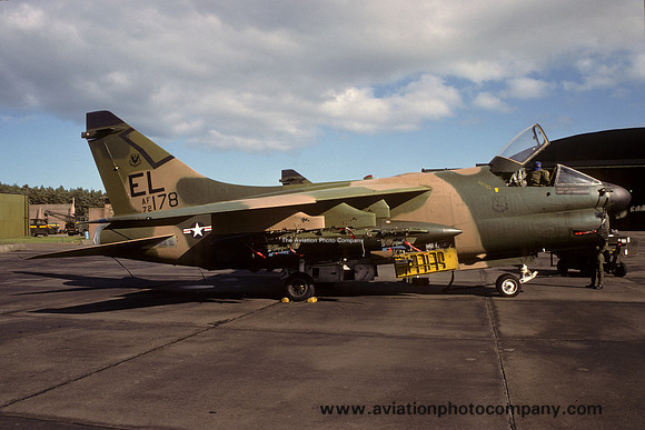 USAF 23 TFW 23 TFS LTV A-7D 72-0178/EL at Lossiemouth (1977)