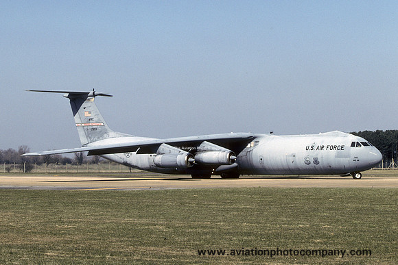 USAF AFRC 445 AW Lockheed C-141B Starlifter 66-7953 at RAF Mildenhall (2003)