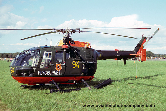 Swedish Air Force F7 Bolkow Bo105CBS-4 09416/94 (1990)