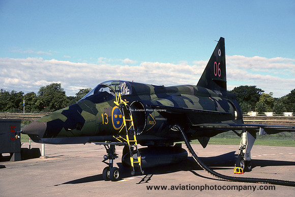 Swedish Air Force F13 SAAB Viggen SF-37 37953/06 (1990)
