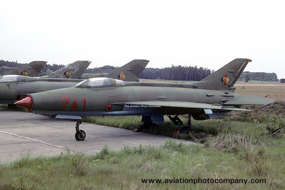 East German Air Force Mikoyan MiG-21F 741 at Holzdorf (1990)