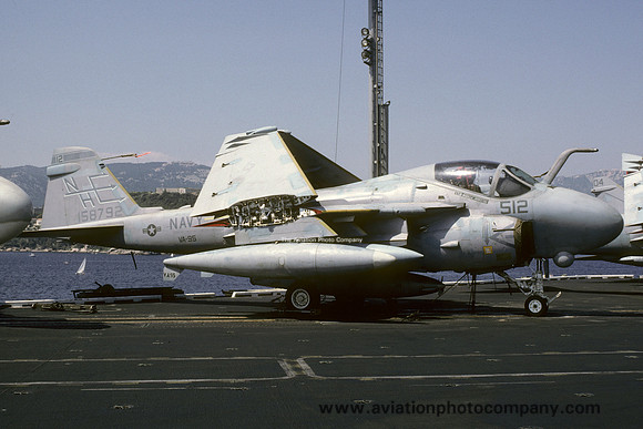 US Navy VA-95 Grumman A-6E Intruder 158792/NH-512 on board USS Enterprise (1986)