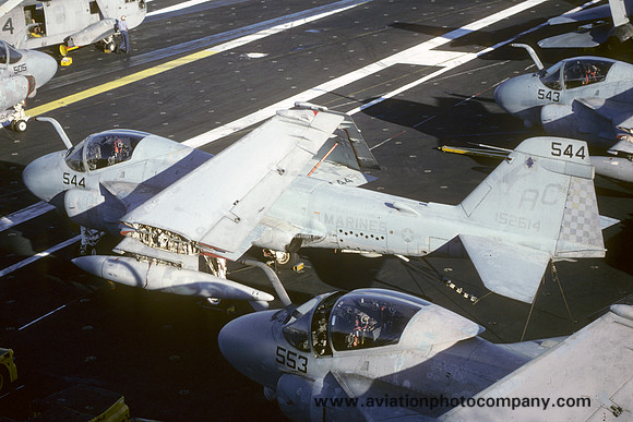 US Marines VMA(AW)-533 Grumman A-6E Intruder 152614/AC-544 on board USS John F. Kennedy (1986)