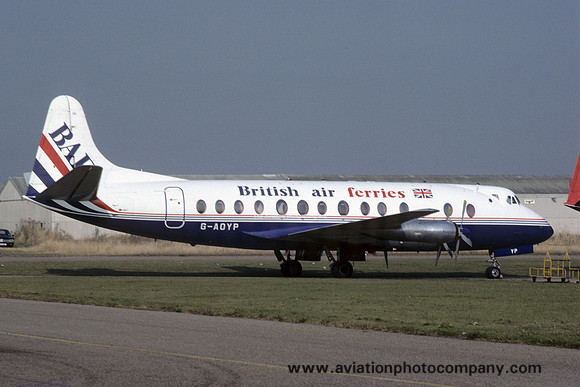 British Air Ferries Vickers Viscount G-AOYP (1985)