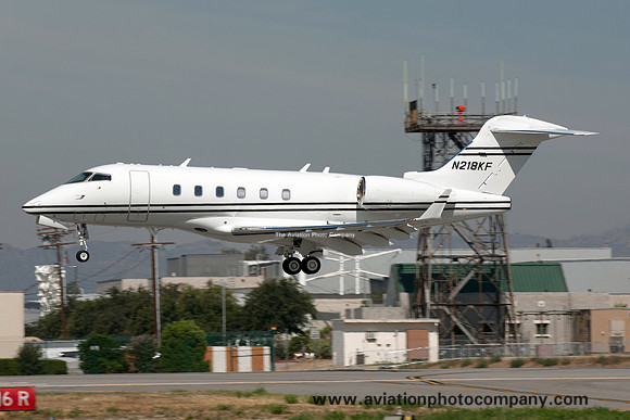 KW Flight LLC Bombardier BD-100 Challenger 300 N218KF at Van Nuys (2016)