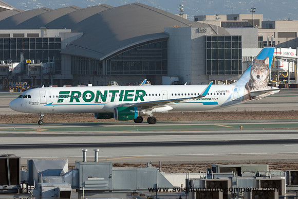 Frontier Airlines Airbus A321-211SL N704FR at Los Angeles IAP (2016)