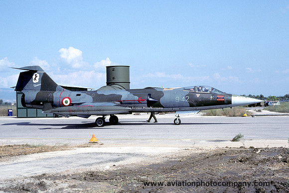 Italian Air Force 9 Stormo Lockheed/FIAT F-104S-ASA Starfighter MM6721/9-42 (1992)