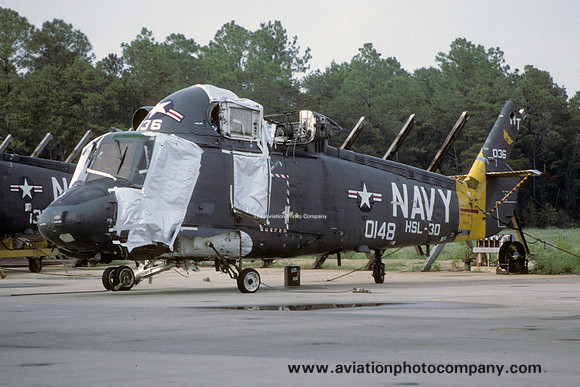 US Navy Kaman SH-2B Seasprite 150148 stored at Pensacola (1986)