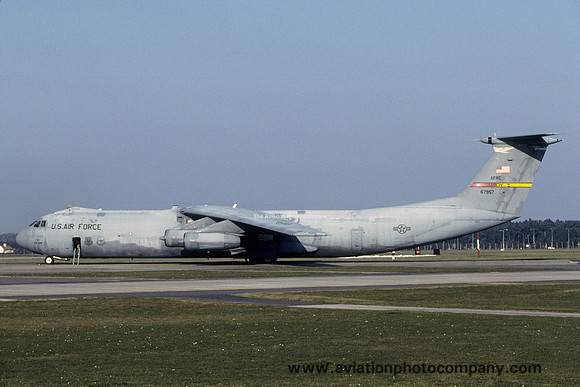 USAF AFRC 452 AMW Lockheed C-141C Starlifter 66-7957 at RAF Mildenhall (2003)