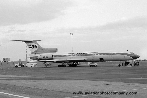Malev Hungarian Airlines Tupolev Tu-154B HA-LCL at Newcastle IAP (1979)