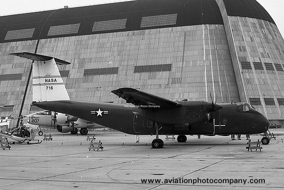 NASA DHC-5 Buffalo NASA-716 at Moffett Field (1967)
