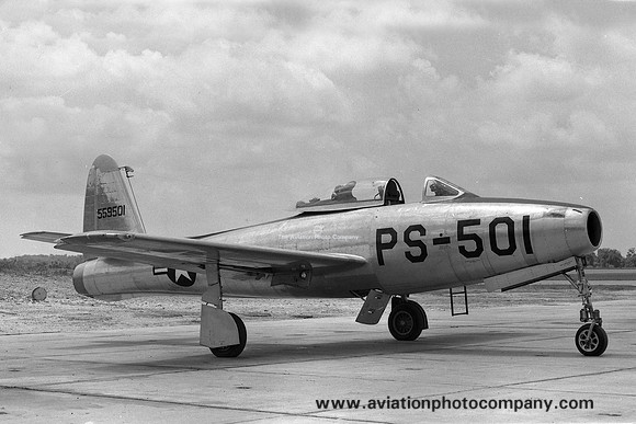 USAF Republic F-84B Thunderjet 45-59501