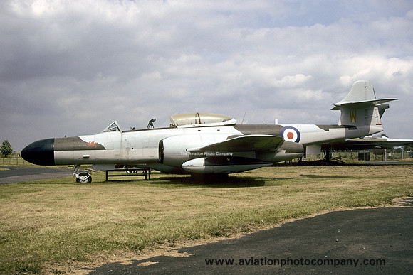 RAF Gloster Meteor NF.14 WS832 displayed at Crosby (1996)