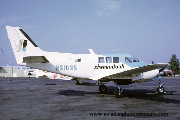 Shenandoah Airlines Beech 65 Queen Air 80 N50135 (1968)