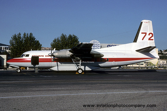 French Securite Civile Fokker F-27-600 Friendship F-ZBFG (1990)