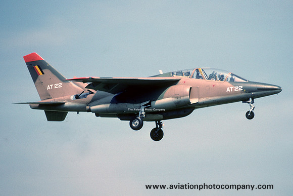 Belgian Air Force 9 Wing Dassault Alpha Jet 1B+ AT22 (1990)