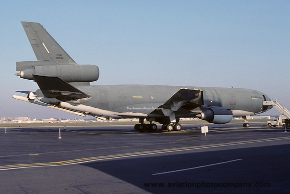 USAF 2 BW McDonnell Douglas KC-10A Extender 85-0034 at Rhein Main (1987)