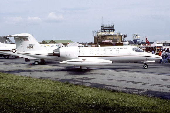 USAF HQ USEUCOM Learjet C-21A 84-0081 (1987)