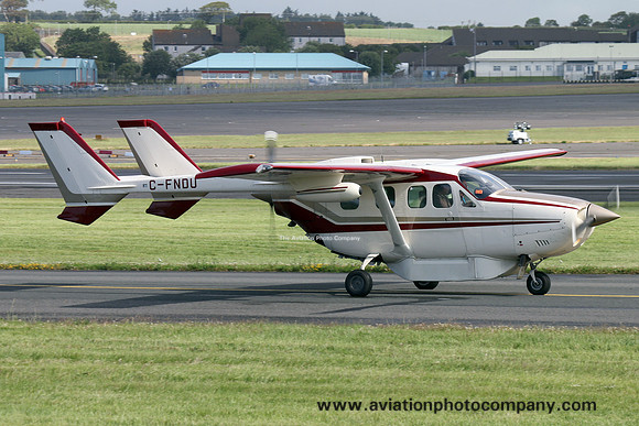 Cessna P337H Super Skymaster C-FNDU at Prestwick (2015)