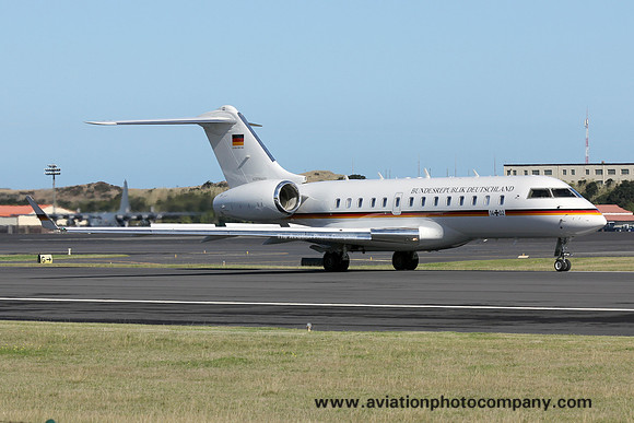 German Air Force FBS Bombardier BD-700 Global 5000 14+02 at Lajes (2017)