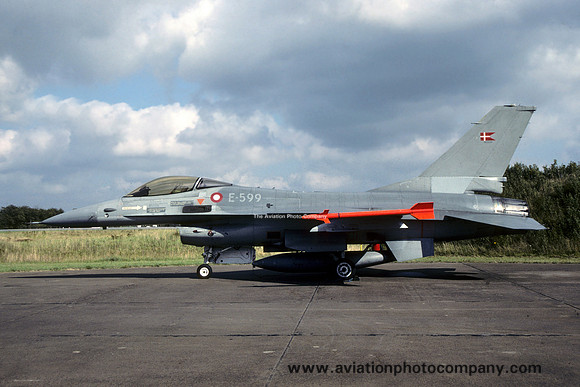 Danish Air Force Esk 730 General Dynamics F-16A Fighting Falcon E-599 (1990)
