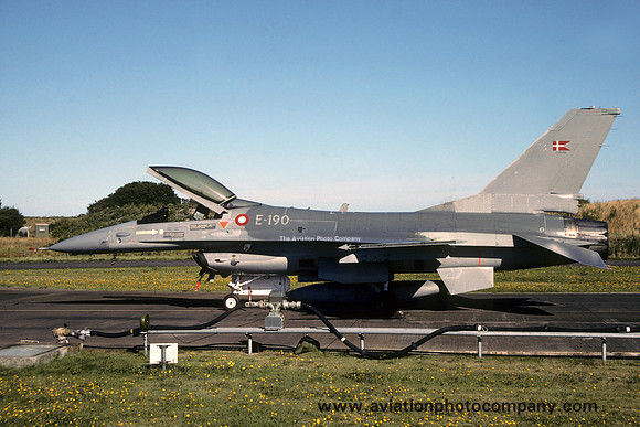 Danish Air Force Esk 723 General Dynamics F-16A Fighting Falcon E-190 (1990)