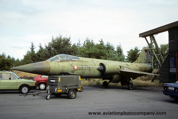 Danish Air Force Lockheed F-104G Starfighter R-758 stored at Karup (1990)