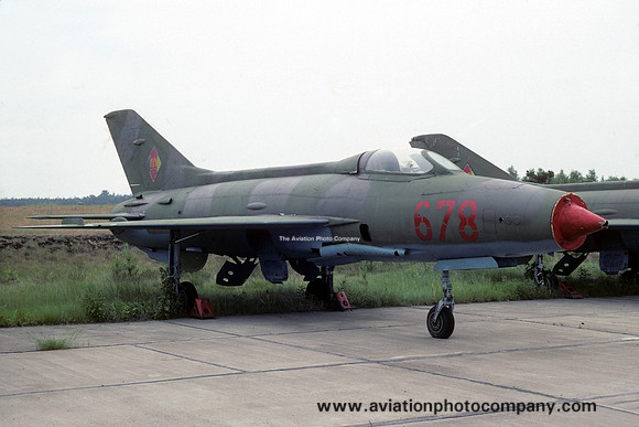 East German Air Force Mikoyan MiG-21F 678 at Holzdorf (1990)