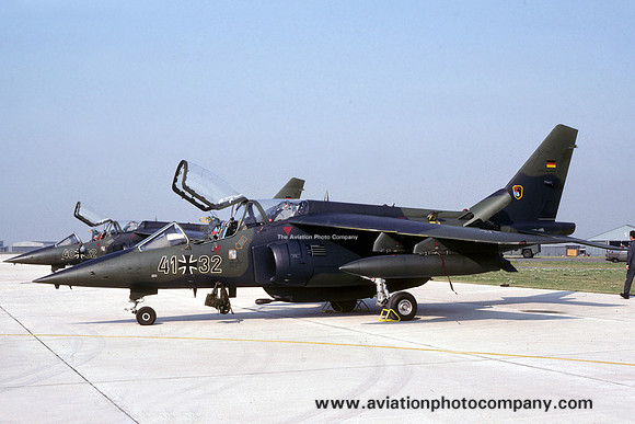 German Air Force JBG41 Dassault Alpha Jet 41+32 (1989)
