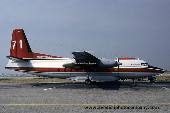 French Securite Civile Fokker F-27-600 Friendship F-ZBFF/71 (1990)