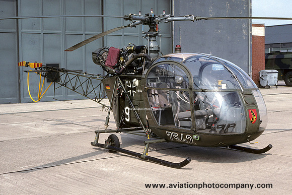 German Army HFWS Sud Alouette II 75+42 (1990)