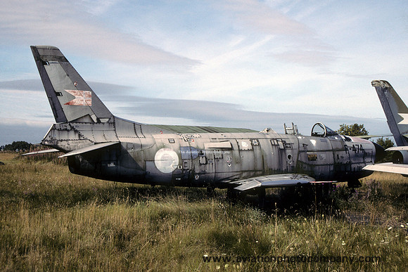 Danish Air Force North American F-86D F-474 at Karup (1990)