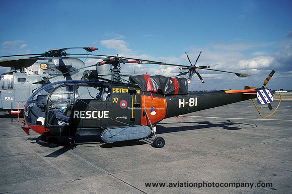 Dutch Air Force Rescue Sud Alouette III H-81 (1990)