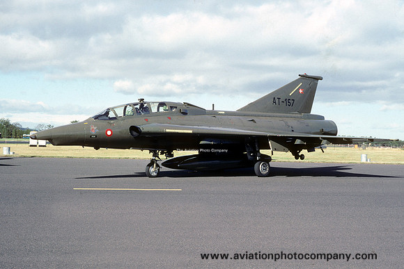 Danish Air Force Esk 725 SAAB Draken TF-35 AT-157 (1990)