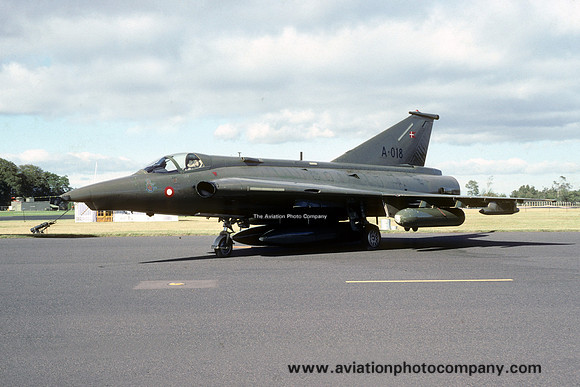 Danish Air Force Esk 725 SAAB Draken F-35 A-018 (1990)