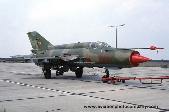 East German Air Force TAFS87 Mikoyan MiG-21M 531 (1990)