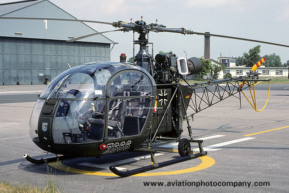 German Army HFS900 Sud Alouette II 76+66 (1989)