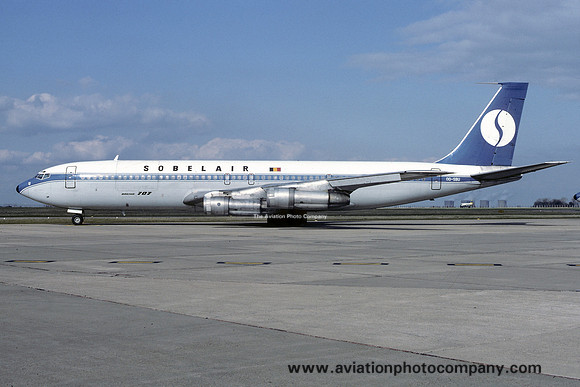 Sobelair Boeing 707-373C OO-SBU at East Midlands (1984)