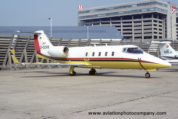 Bomin - Bochumer Mineralel GmbH Learjet 55 D-CCHS at London Heathrow (1982)