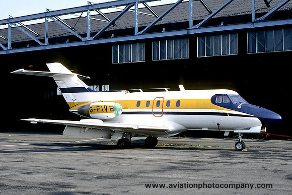 British Air Ferries Hawker Siddeley HS125-1 G-FIVE (1982)