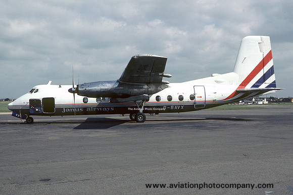 Janus Airways Handley Page Herald G-BAVX (1985)