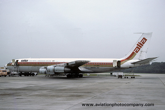 Alia Royal Jordanian Airlines Boeing 707-321C JY-AES (1985)