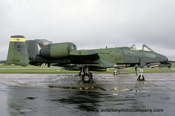 USAF 81 TFW 92 TFS Fairchild A-10A Thunderbolt 80-0181/WR (1987)