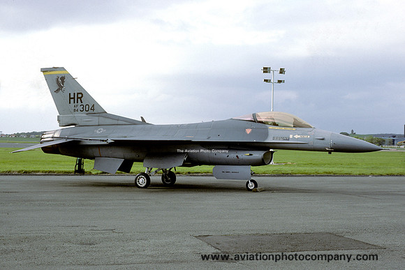 USAF 50 TFW 496 TFS General Dynamics F-16C Fighting Falcon 84-1304/HR (1987)