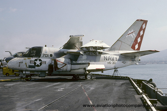 US Navy VS-30 Lockheed S-3A Viking 159732/AA-701 on board USS Saratoga (1984)