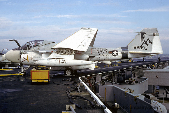 US Navy VA-85 Grumman KA-6D Intruder 152893/AA-521 on board USS Forrestal (1980)